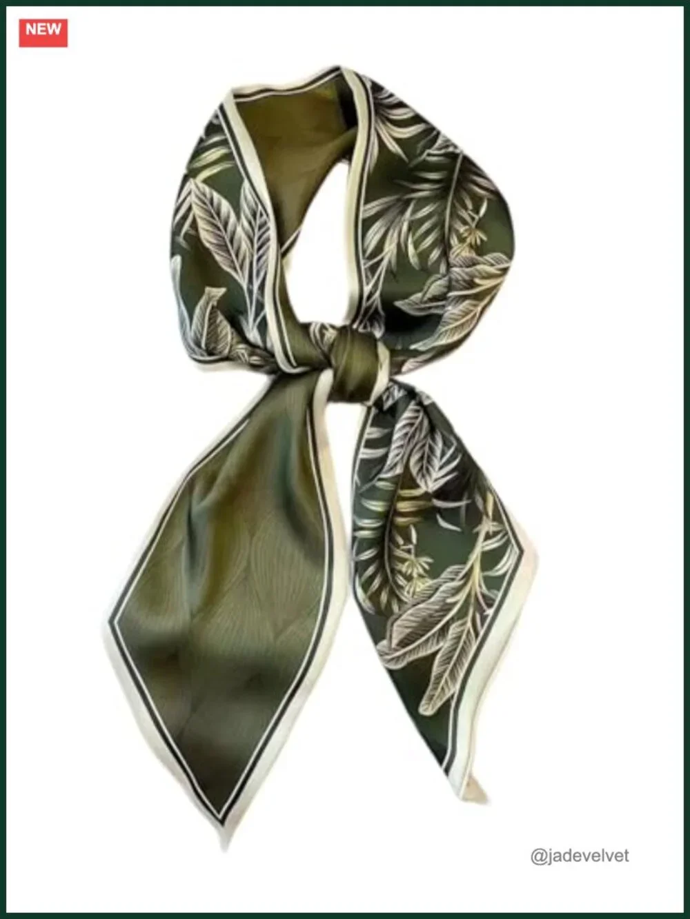 Silky Long Skinny Fashion Scarf for Women - Lightweight Multipurpose Neck or